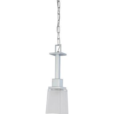 Nuvo Lighting 60/4009  Parker - 1 Light Mini Pendant with Sandstone Etched Glass in Polished Chrome Finish